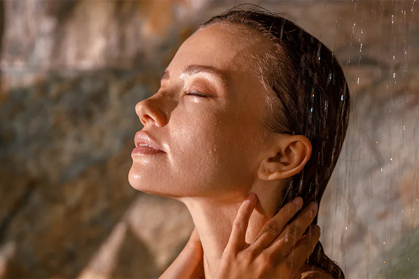 A hot shower or bath 1–2 hours before bed triggers a drop in core body temperature that signals your brain it's time to sleep.